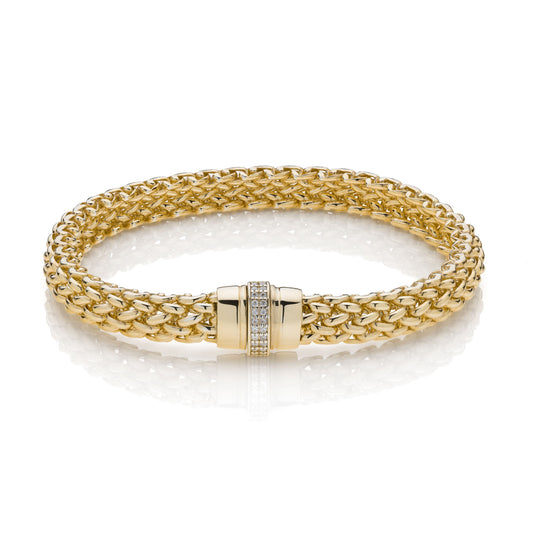 Bracciale Chicco in argento dorato e zirconi - 711ECB0553100   6448