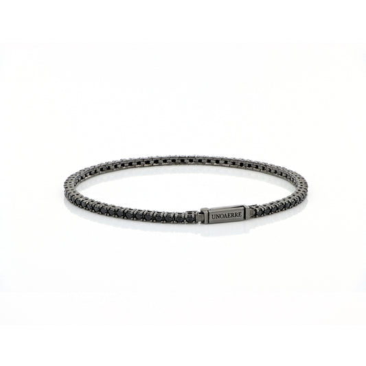 Bracciale Tennis in argento brunito - 721YBF1692171   5771