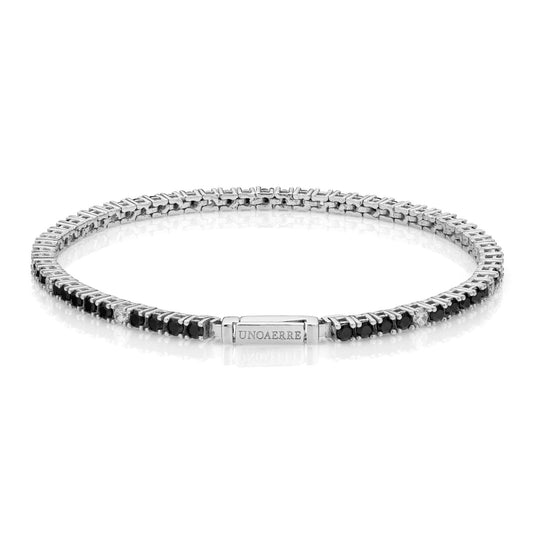 Bracciale Tennis pietre nere e bianche - 721YBF1702177   6386