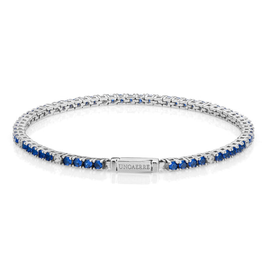 Bracciale Tennis pietre blu e bianche - 721YBF1702178   6387