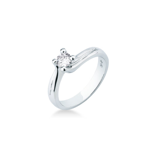 Anello in ORO BIANCO E DIAMANTE AL432/45