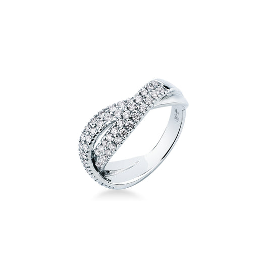 Anello Intreccio ORO E DIAMANTI CP581