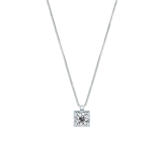 Collana punto luce in ORO BIANCO E DIAMANTE HP23/150