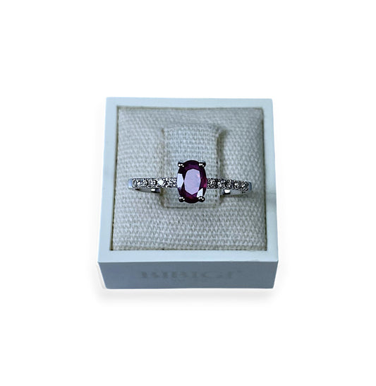 Anello ORO, DIAMANTI E RUBINO - AK0004BR64