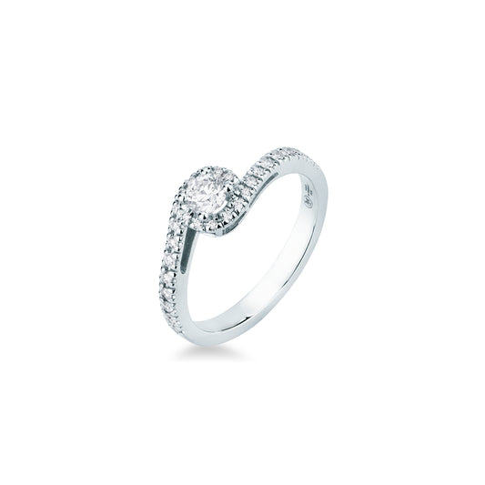 Anello in ORO BIANCO E DIAMANTI LF432/10