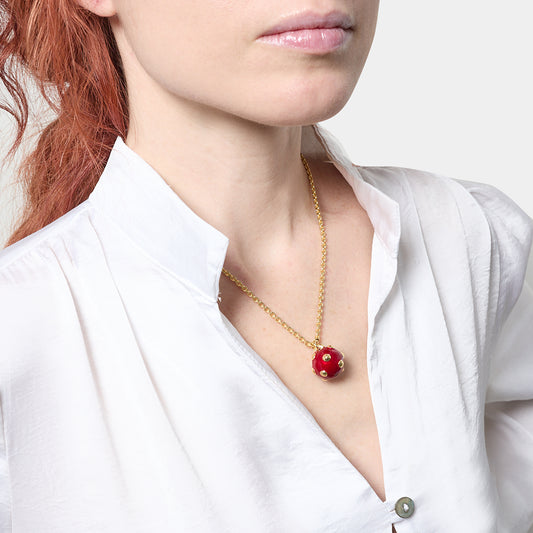 Collana Mina piccola bordeaux - 000EXH5674000   2703