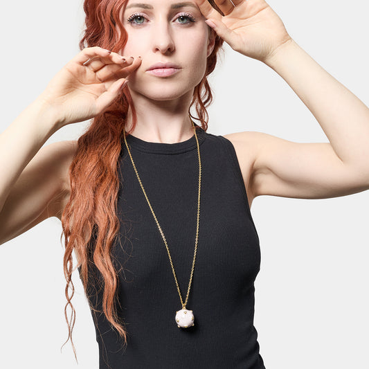 Collana con Mina grande bianca - 000EXH5614000   2697