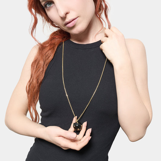 Collana con Mina grande nera - 000EXH5604000   2696